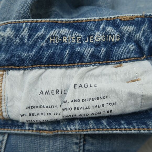 American Eagle Outfitters Denim Blue Jeggings - Picture 10 of 16